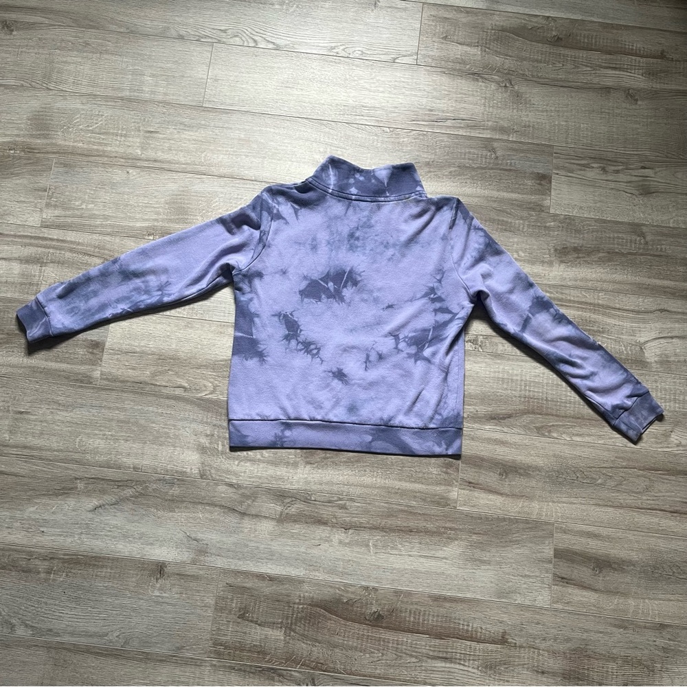 victoria’s secret ‘PINK’ quarter zip crewneck tie dye sweater - Picture 3 of 4